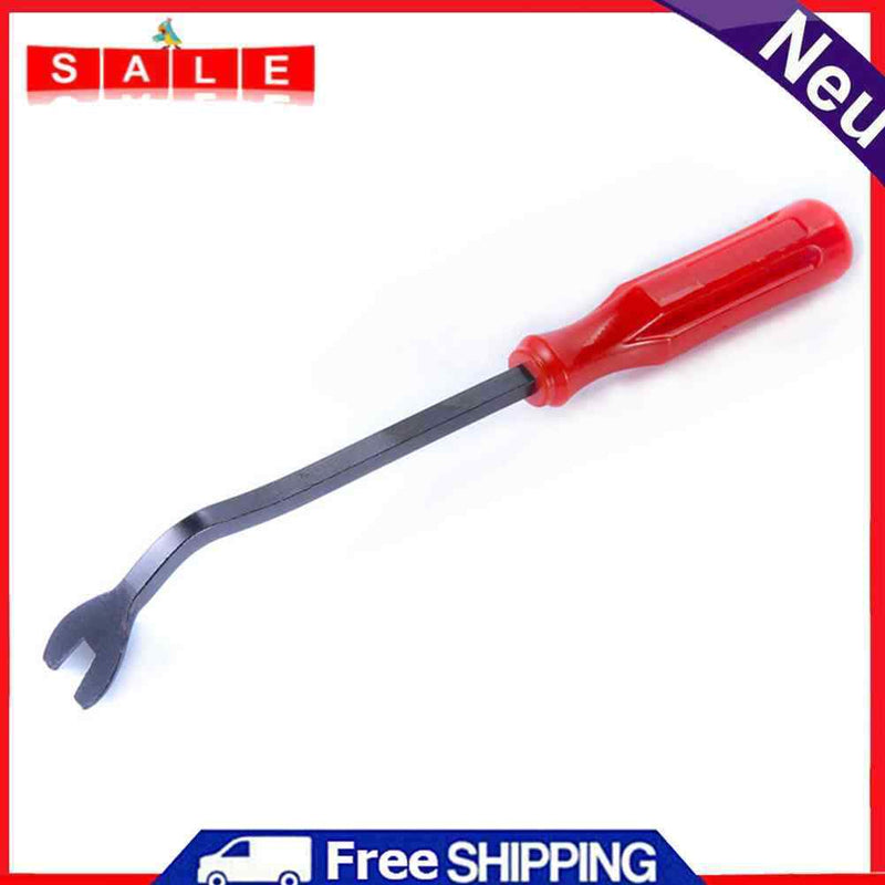 Car Door Panel Trim Clip Remover Plastic Fastener Upholstery Pry Tool Red 6 inch