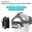 Battery Back Clip Winder for DJI FPV Combo GogglesV2 Flying Glasses Head Strap_