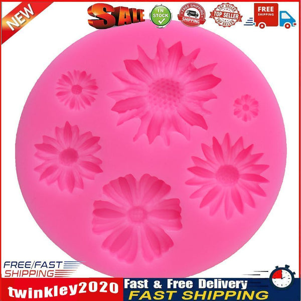 Sunflower Daisy Cake Molds Silicone Fondant Mould Pastry Baking Tray Molds Newly
