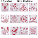 DIY Craft Scrapbooking Merry Christmas Layering Stencils Painting Template