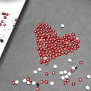 30g 4mm Crystal Rhinestone Acrylic Flat Back DIY Nail Sequins (Red Coffee)