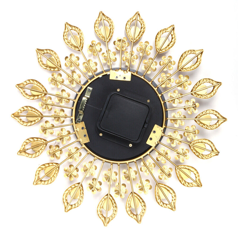 Large Wall Clock Luxury Peacock Diamond Wall Clocks Metal Living Room Digital Needle Wall