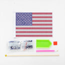 Mini Handheld Flags Diamond Painting National Flag with Pole (America) Newly