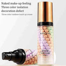 Rainbow Tricolor Isolation Concealer Full Coverage Brighten Makeup lasting V8E6