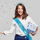Anniversary Supplies Crystal Crown Queens Tiara Birthday Girl Glitter Sash