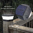 LED Solar Column Light Waterproof Pillar Night Lamp Garden Fence Decor (A) Newly