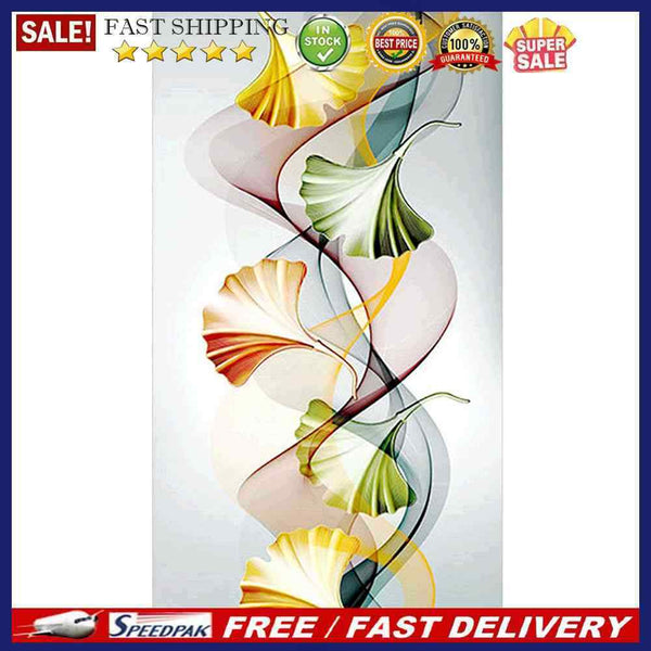 Ginkgo Leaf Abstract Oil Paint By Numbers Kits Canvas Picture Wall Art DIY Cr
