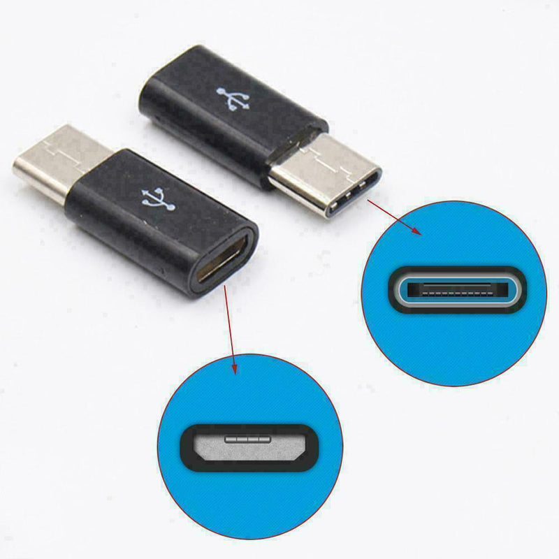 Hot USB 3.1 Type C Female to Micro USB Male Adapter U6B0 J4D8 Converter V2E0