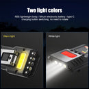 USB Type-C Charging LED Smart Wave Sensor Headlamp Waterproof Clip-on Cap Lamps