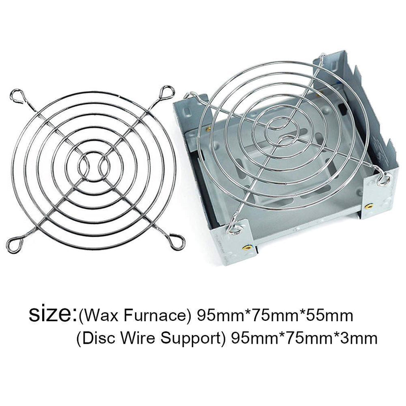 1 Set Outdoor Camping Tackles Wax Stove with Stainless Steel Disc Wire Bracke