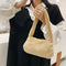Animal Pattern Underarm Bag Women Mini Plush Shoulder Handbags Purse (3)