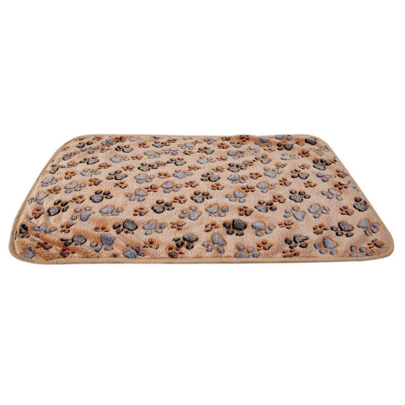 WARM Pet Blanket Touch Soft Warm  Dogs Cat  Bed Blanket Mat(Brown) (60x40)