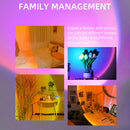 RGB 16 Colors UFO Sunset Lamp App Control Angle Adjustable Home Projector Newly