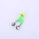 Night Fishing Rod Tip Night Light Twin Bells Ring Fish Bait Alarm (Green)