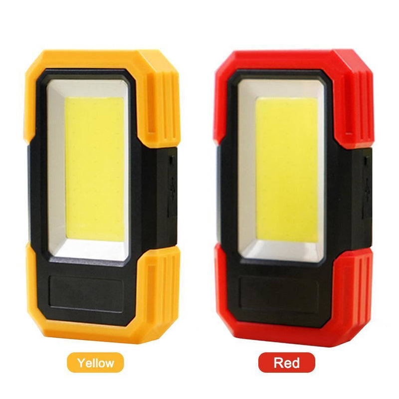Outdoor COB Work Light USB Rechargeable Maintenance Emergency Lamp (Yellow)