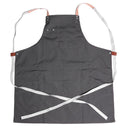 Canvas Apron Adjustable Men Women Kitchen Cooking Pinafore w/Pocket (Gray) Newly