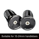 VG Sports 2pcs Bike Handlebar Stopper Bicycle Grip Bar Plug Cap (Black)