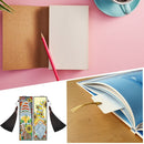 2pcs DIY Diamond Painting Leather Bookmark Gnome Tassel Crafts (FQY024)