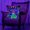 #A Polyester Bedroom Glowing Cushion Case Aliens Printed Sofa Car Decorative S