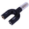 3.5mm Stereo Audio Jack Headphones Headphones 2 Way U Splitter Adapter