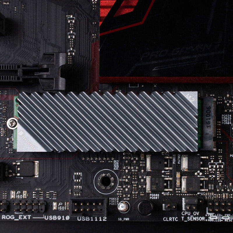 SSD Hard Disk Heat Sink Aluminum Heat Dissipation Fin with Thermal Pad for PC