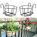 Sill Home Decor Guardrail Planter Pot Stand Hanging Flower Pot Rack Balcony