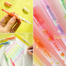 Graffiti Drawing Highlighter Pen Set Eye Care Key Points Markers Color Pen