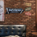 Arrow Shape Dad s Garage Retro Metal Plate Tin Sign for Bar Pub Club Cafe
