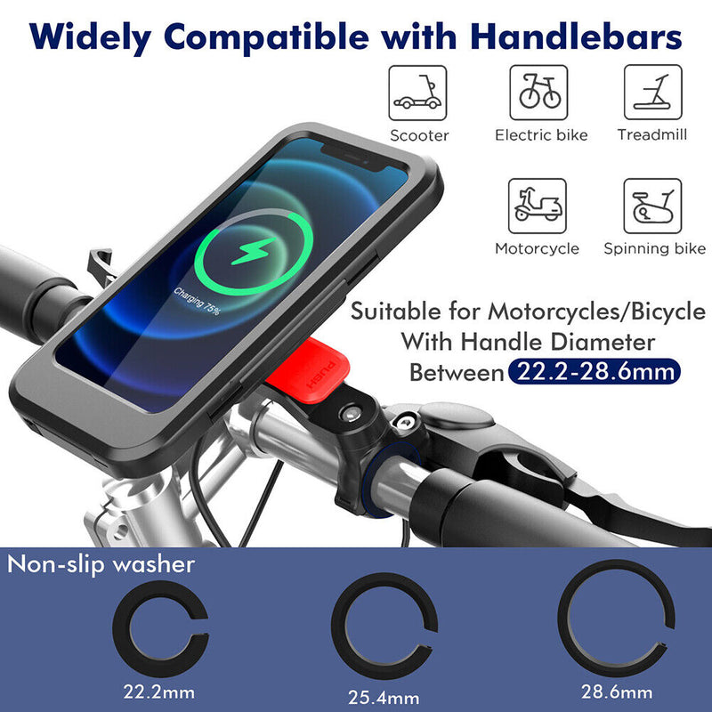 Bike Scooter Handleable Phone Holder Rack Bracket Holder Bag Cycling Accessories