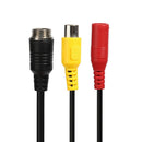 YouN M12 4-Pin Aviation Head Male to RCA DC Female CCTV Camera AV Adapter Cable