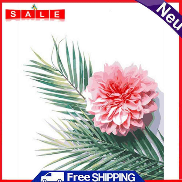 DIY Hand Painted Art Drawing On Canvas Flowers Plants Oil Painting By Numbers