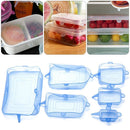 Seal Food Fresh Reusable Silicone Lid Bowl Cover Round Square Stretch Suction