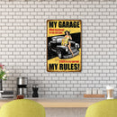 Car Beauty Tin Wall Signs Bar Bedroom Decorative Home Metal Plate Art Poster