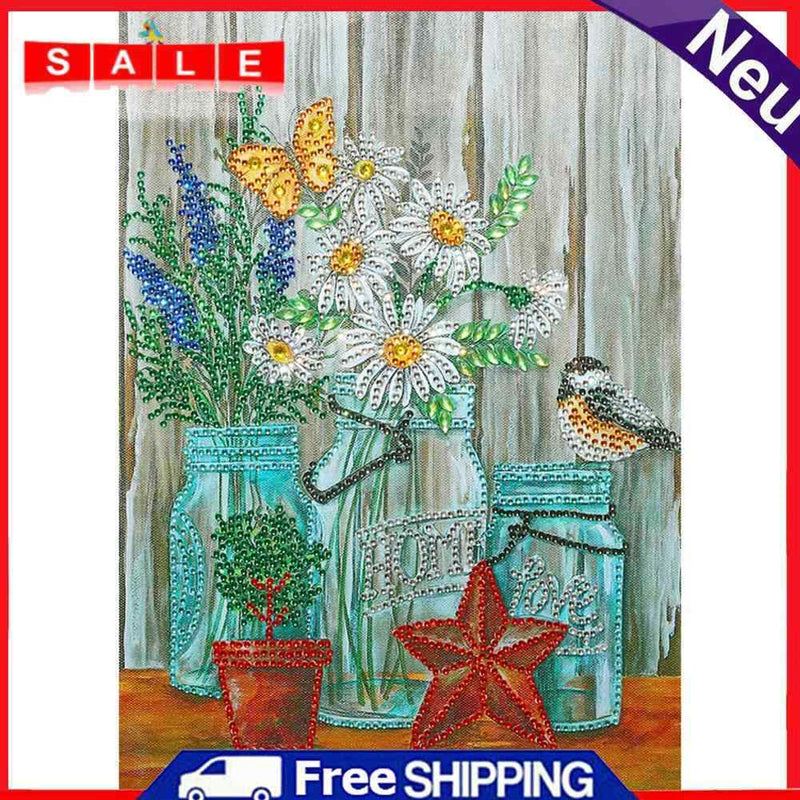 Partial Special Shape Drill Drawing Picture Flower Diamond Painting Room Decor