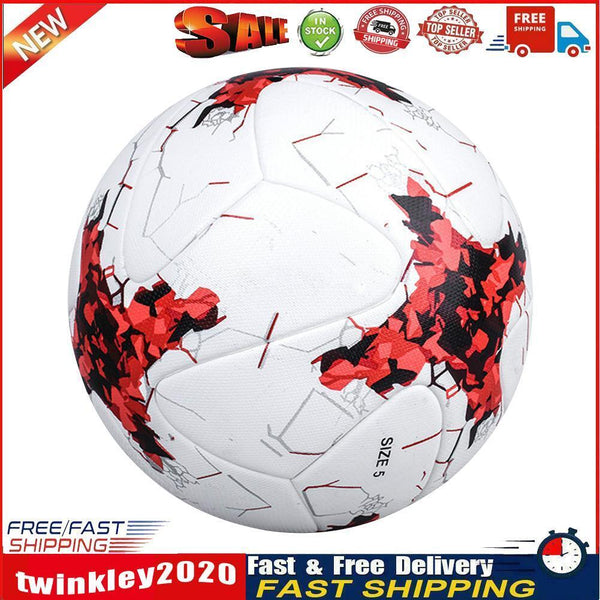 Size 5 Football PU Soccer Team Match Student Teens Team Training Ball (5) Newly