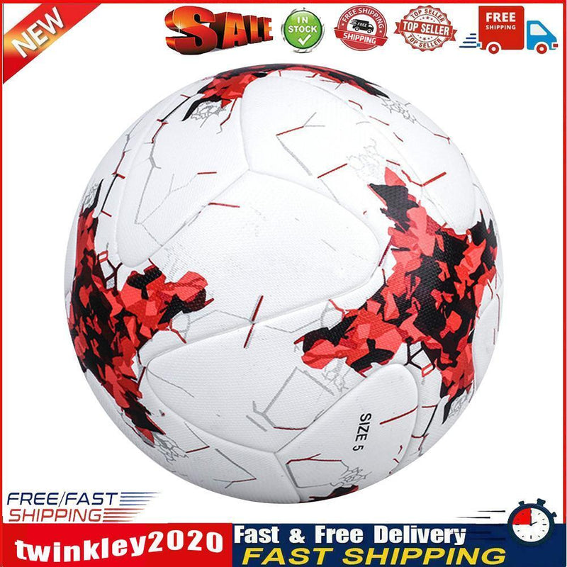 Size 5 Football PU Soccer Team Match Student Teens Team Training Ball (5) Newly