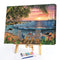 DIY Seaside Beach Oil Paint by Numbers Drawing on Canvas Pictures Home Decor