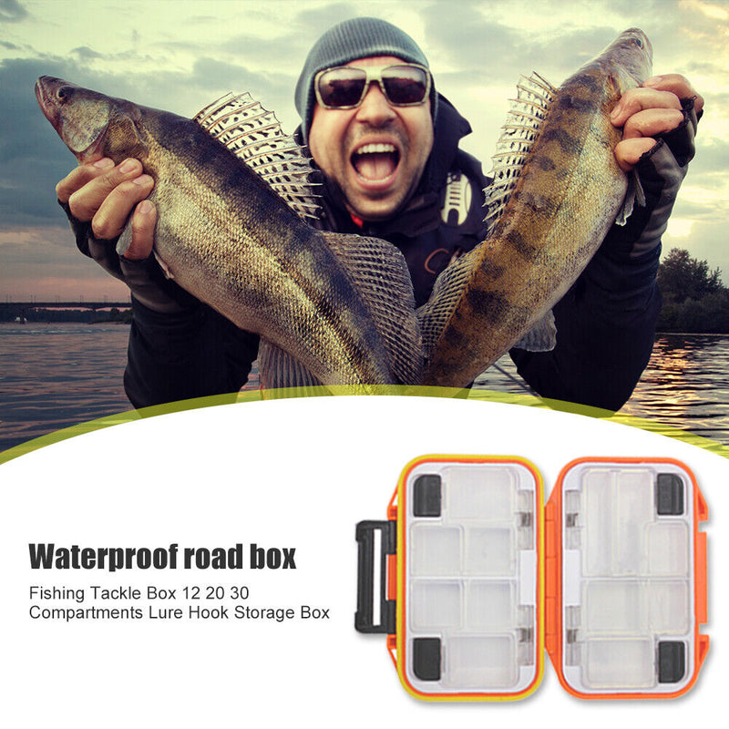 Fishing Tackle Box Double Sided Fishing Lure Bait Hook Storage Box (S)