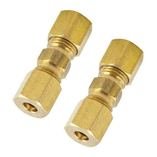 Brass Compression Fitting Straight Union Connector M7G3 *3/16"OD 3/16" OD P6T2