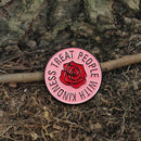 Fashion Round Brooches Rose Letters Badges Student Backpack Scarf Decor Jewelry