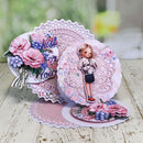 Metal Cutting Dies Stencils + Paper Cards Girl Rabbit DIY Gift Card Decor Craft