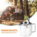 1.2L Stainless Steel Teapot Outdoor Camping Hiking Cooking Kettle with Lid Newly