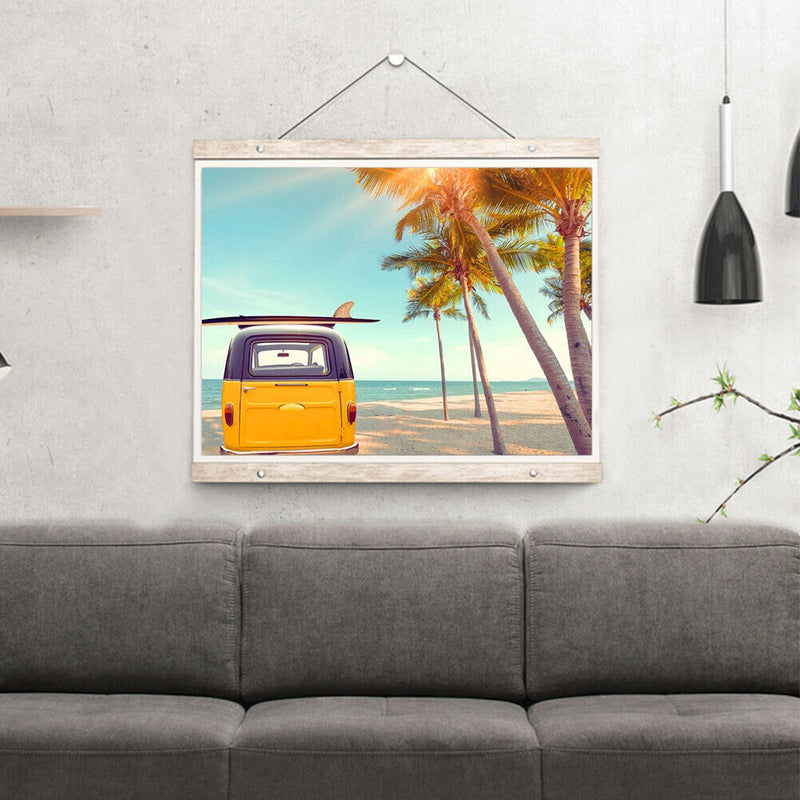 Vacation Bus Oil Paint Painting Wall Decoration Pictures Posters for Living Room