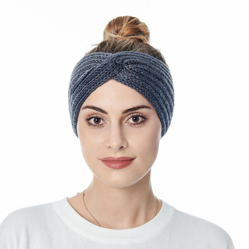 Wrap Knitted Headband Hair Accessories Ear Warmer Headband Cross Knot Hairband