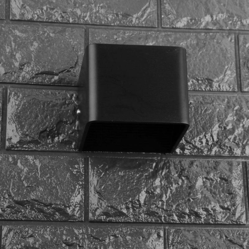 LED Wall Lamp 5W 85-265V 3000K Adjustable Bedside Lamp(Black)(Warm Light)