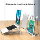 P5 Laptop Holder Stand Aluminum Alloy Notebook PC Riser Support (Grey) Newly
