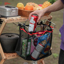Picnic Table Portable Storage Net Shelf Kitchen Folding Hanging Barbecue Ra