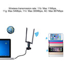 USB WiFi Receiver Dongle 1200M RTL8812AU 2.4+5.8GHz Dual Band Wireless Adapter