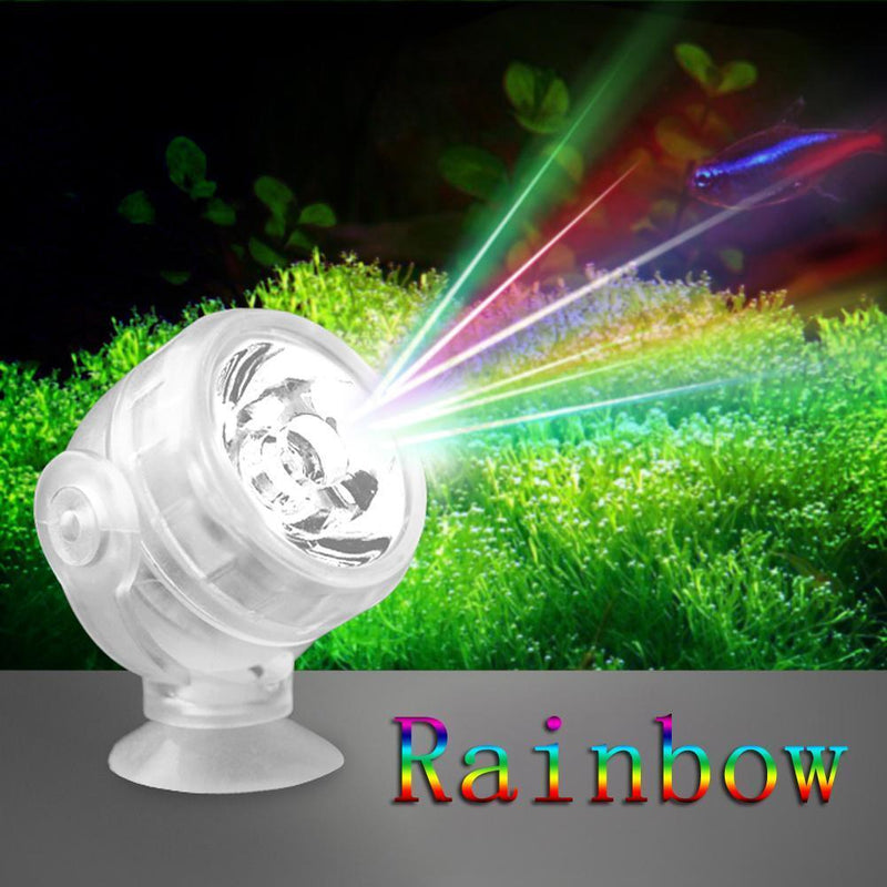 Mini Waterproof Aquarium LED Spotlight Fish Tank Underwater Lamp (Colorful