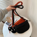 With pendants Small bag Shoulder Bags Messenger bag Canvas bag Crossbody Bag